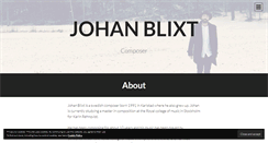Desktop Screenshot of johanblixt.com